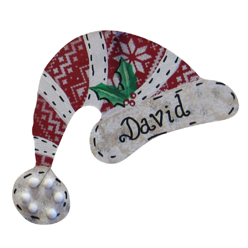 Basic Shape Santa Hat MDF Cutout Christmas Silhouette - Unfinished For DIY