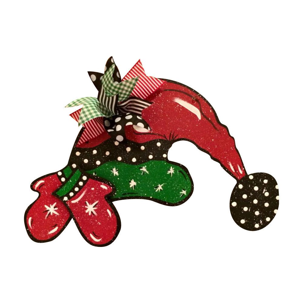 Basic Shape Santa Hat MDF Cutout Christmas Silhouette - Unfinished For DIY