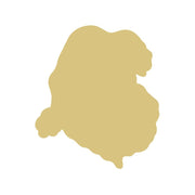 Basic Shape Santa Head MDF Cutout Santa Silhouette Style 2 - Unfinished For DIY