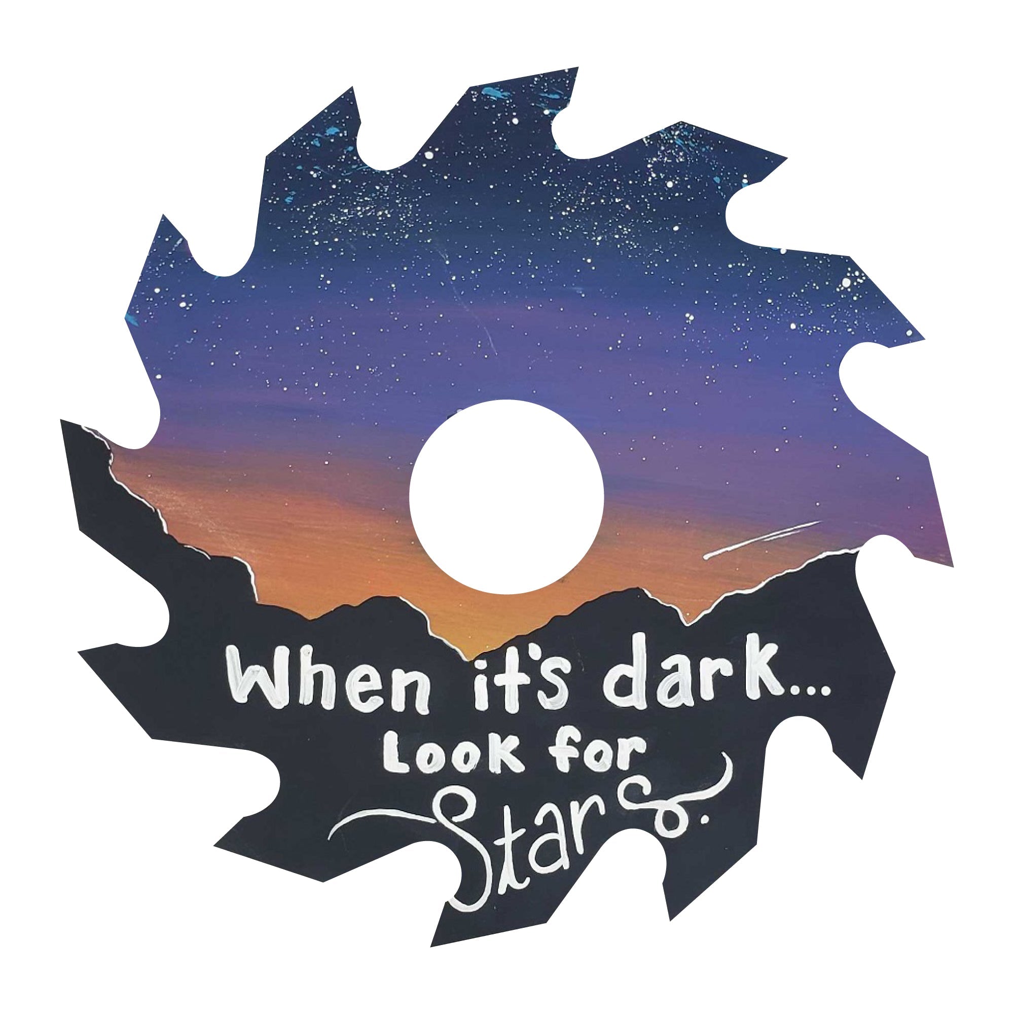 Basic Shape Circular Saw Blade MDF Cutout Silhouette - Unfinished For DIY