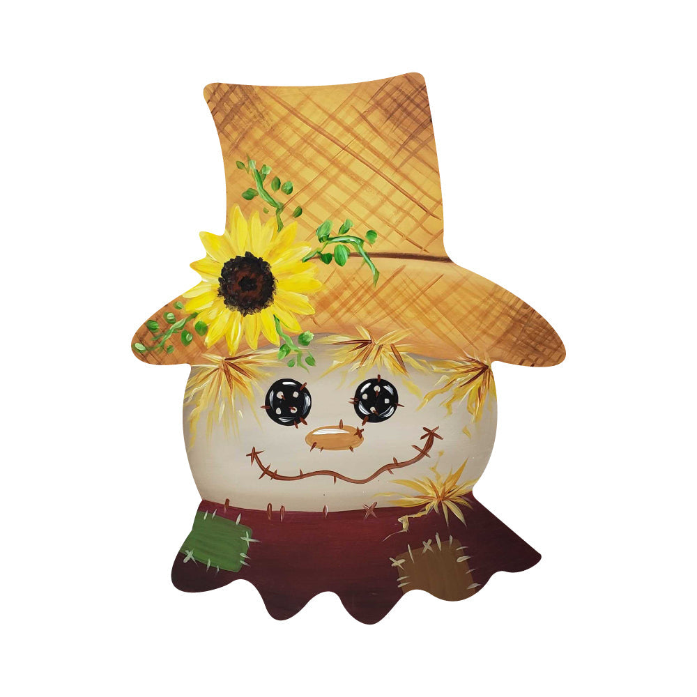 Basic Shape Scarecrow MDF Cutout Autumn Harvest Silhouette - Unfinished For DIY