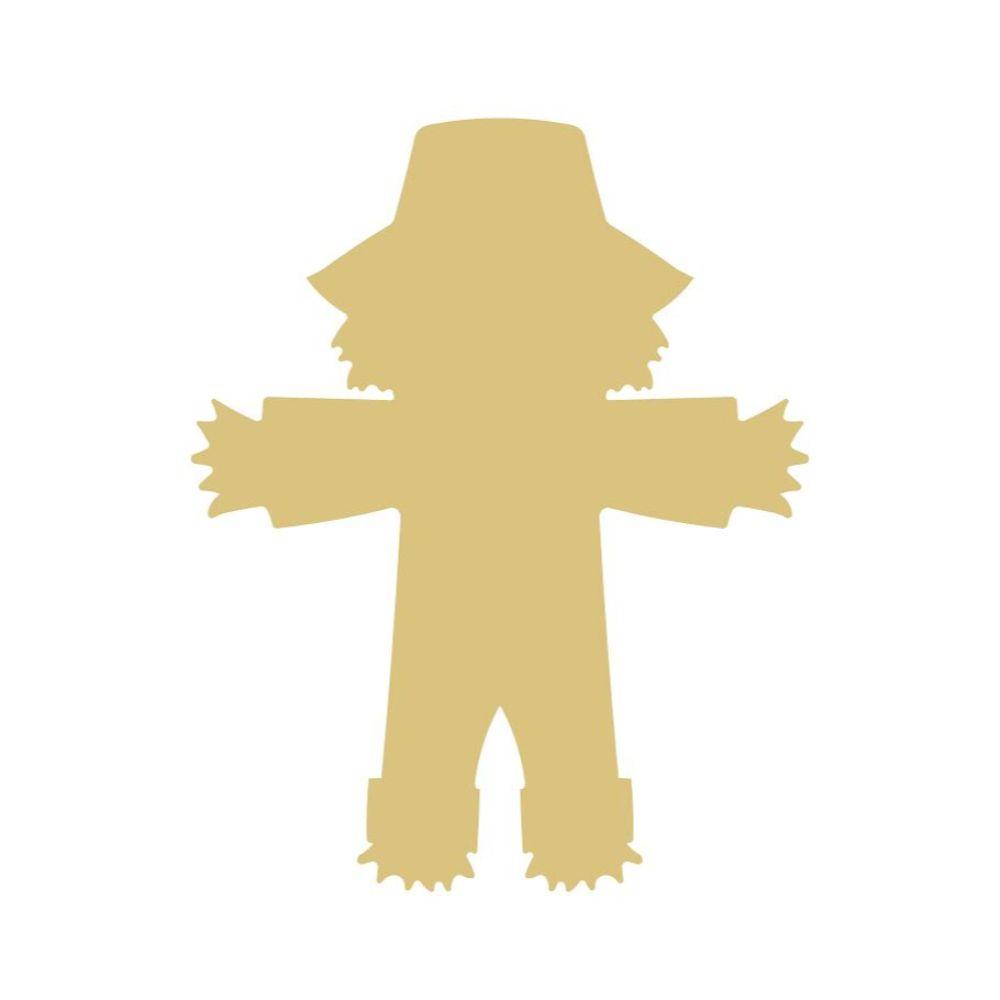 Basic Shape Scarecrow MDF Cutout Fall Decor - Unfinished For DIY