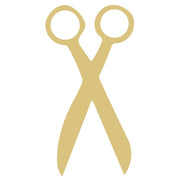 Basic Shape Scissors MDF Cutout Silhouette - Unfinished For DIY