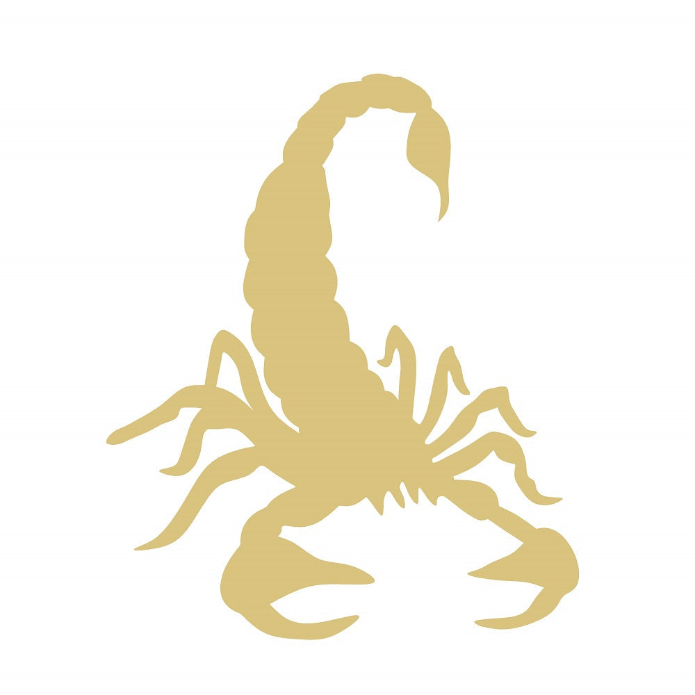 Basic Shape Scorpion MDF Cutout Silhouette - Unfinished For DIY