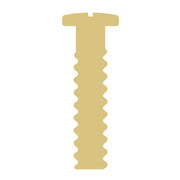 Basic Shape Screw MDF Cutout Silhouette - Unfinished For DIY