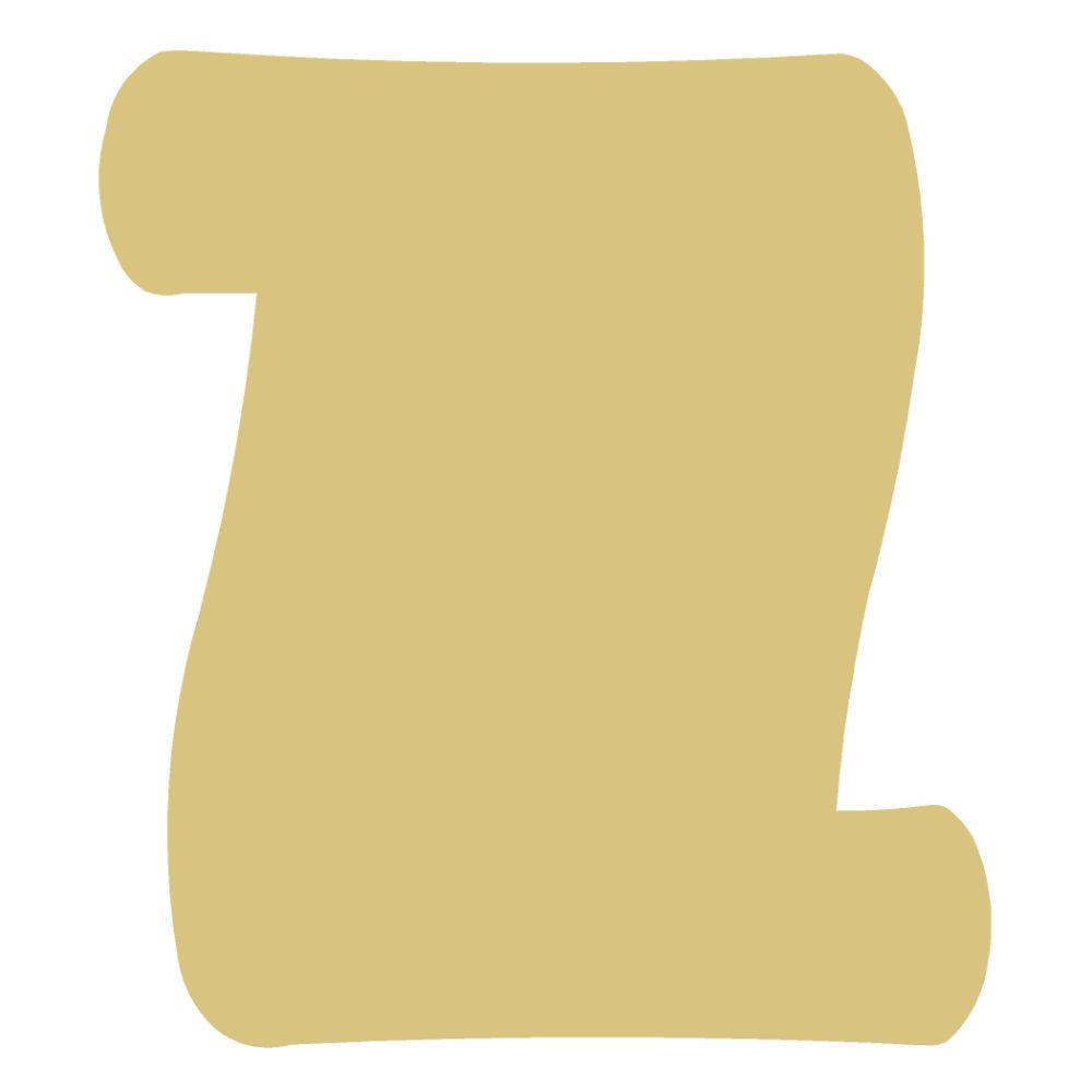 Basic Shape Scroll MDF Cutout - Unfinished For DIY