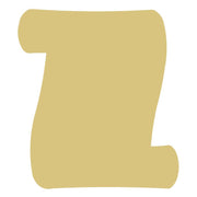 Basic Shape Scroll MDF Cutout - Unfinished For DIY