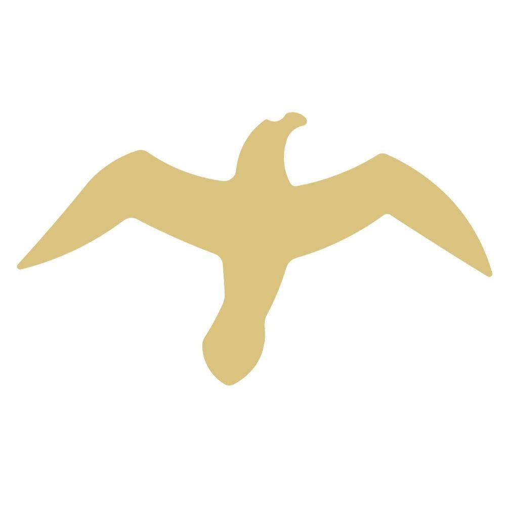 Basic Shape Flying Seagull MDF Cutout Silhouette - Unfinished For DIY