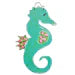Design By Line Seahorse MDF Cutout Dot Motif - Unfinished For DIY
