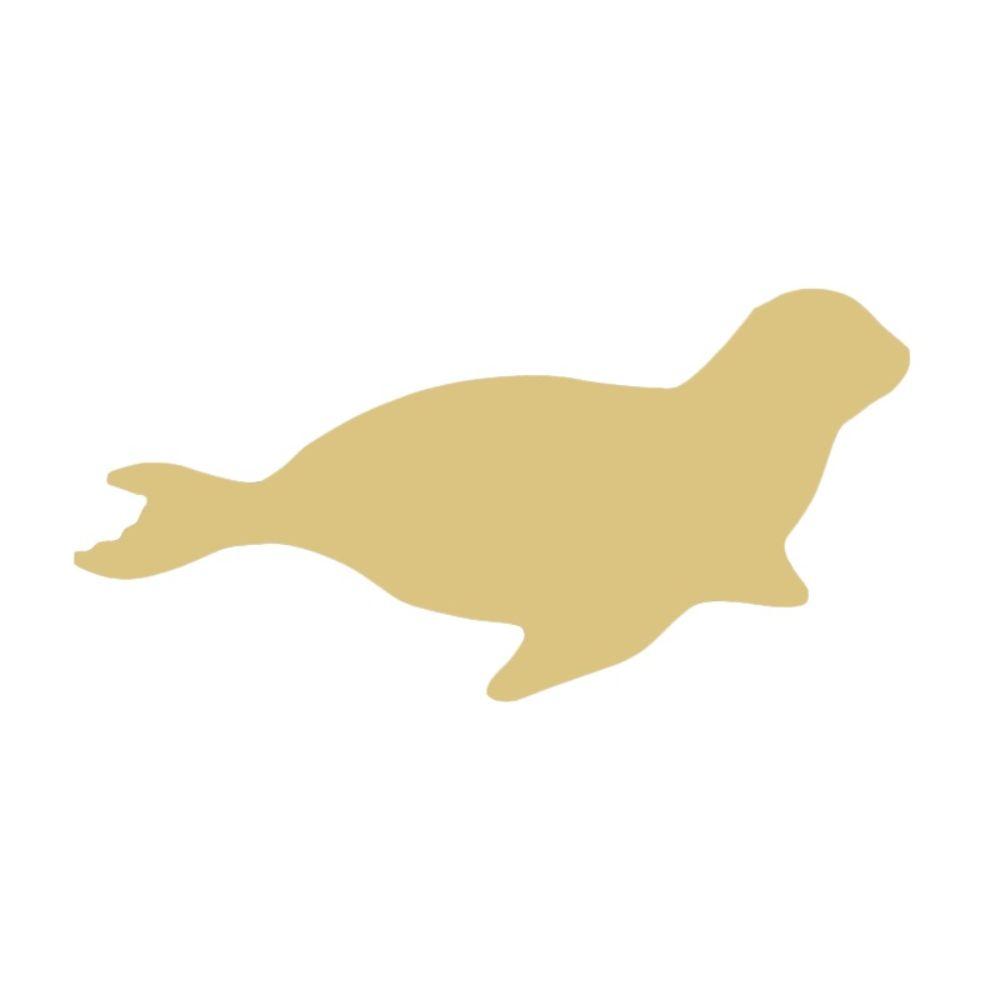 Basic Shape Seal MDF Cutout Sea Life Silhouette - Unfinished For DIY