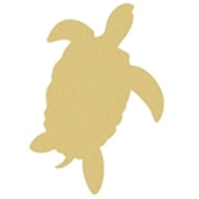 Basic Shape Sea Turtle MDF Cutout Silhouette Style 1 - Unfinished For DIY
