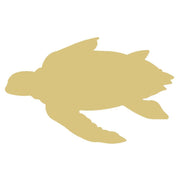 Basic Shape Sea Turtle MDF Cutout Silhouette Style 2 - Unfinished For DIY