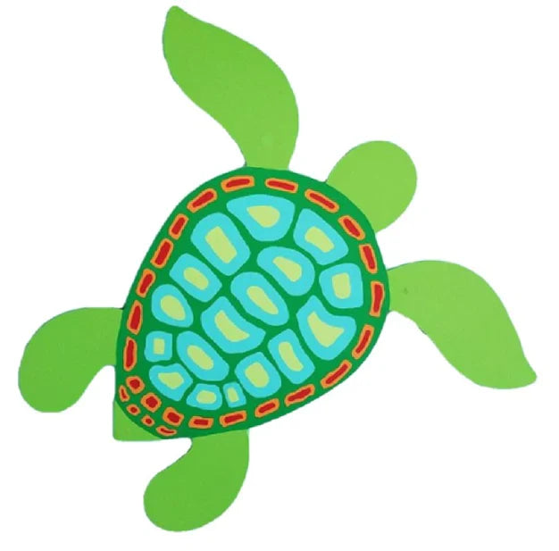 Design By Line Sea Turtle MDF Cutout Mosaic Shell - Unfinished For DIY