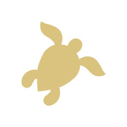 Basic Shape Sea Turtle MDF Cutout Silhouette Style 3 - Unfinished For DIY