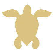 Basic Shape Sea Turtle MDF Cutout Silhouette Style 4 - Unfinished For DIY