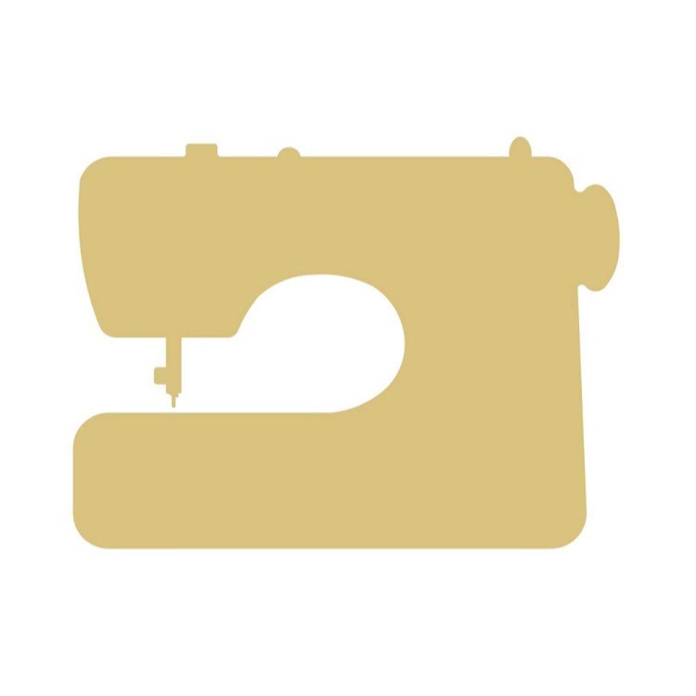 Basic Shape Sewing Machine MDF Cutout Silhouette - Unfinished For DIY
