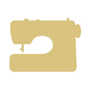 Basic Shape Sewing Machine MDF Cutout Silhouette - Unfinished For DIY