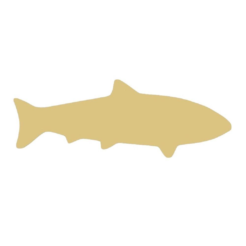 Basic Shape Shark MDF Cutout Silhouette Style 2 - Unfinished For DIY