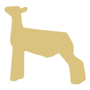 Basic Shape Sheep MDF Cutout Silhouette Style 3 - Unfinished For DIY