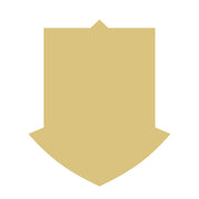 Basic Shape Shield MDF Cutout Silhouette - Unfinished For DIY