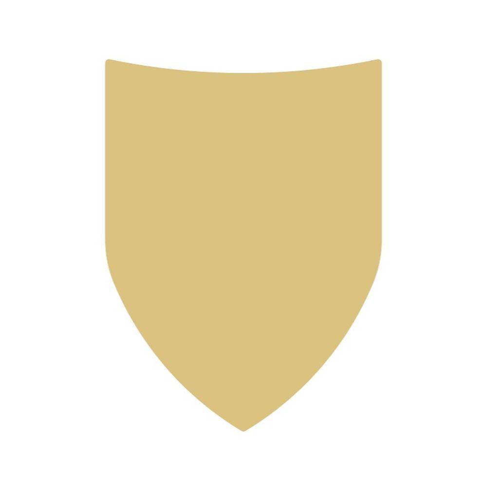 Basic Shape Shield MDF Cutout Silhouette Style 4 - Unfinished For DIY