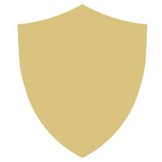 Basic Shape Shield MDF Cutout Silhouette Style 5 - Unfinished For DIY