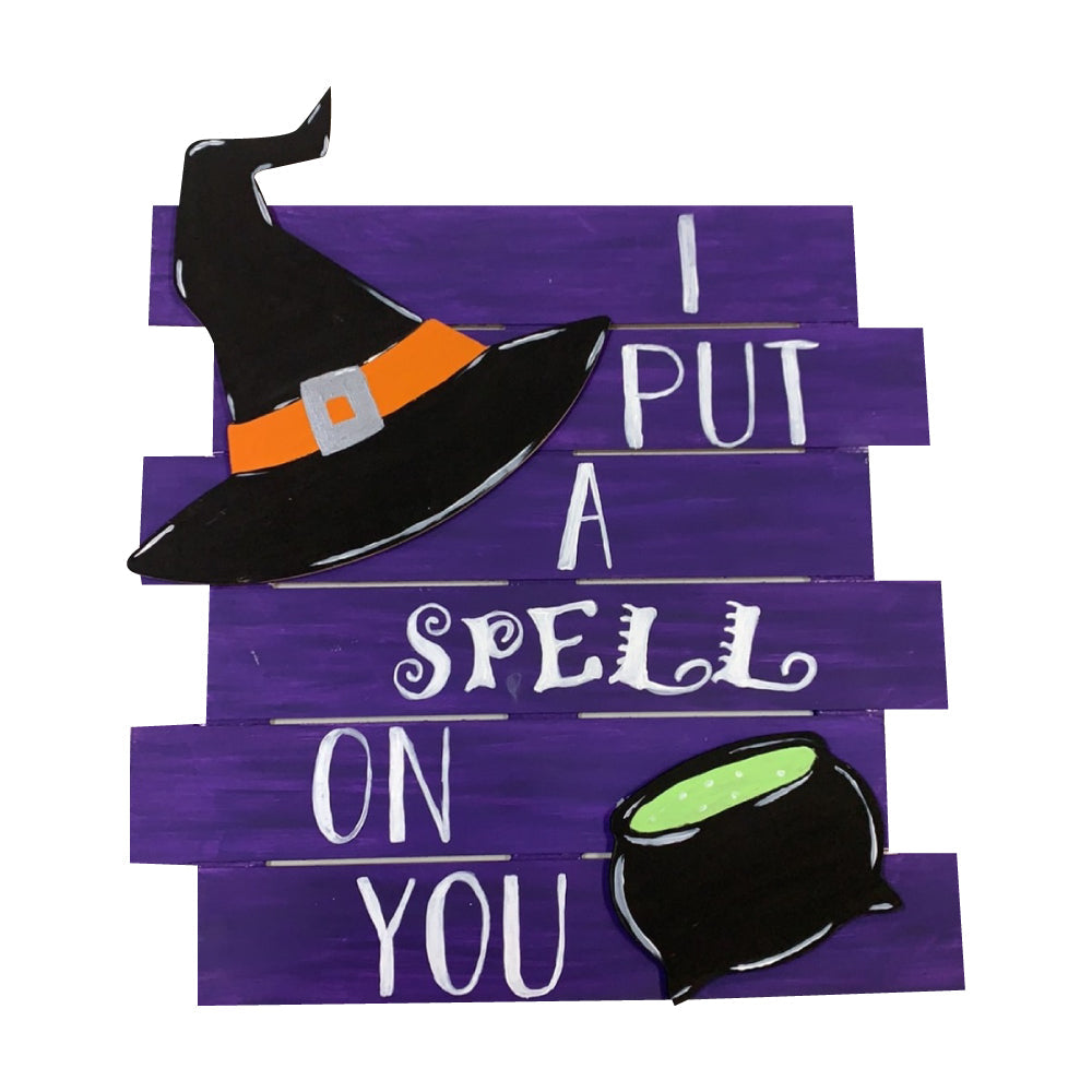 Basic Shape Witch Hat MDF Cutout Silhouette Style 2 - Unfinished For DIY