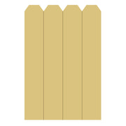 Design By Line Shiplap MDF Cutout Silhouette - Unfinished For DIY