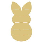 Basic Shape Bunny MDF Cutout Shiplap Silhouette - Unfinished For DIY