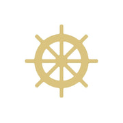 Basic Shape Ship Wheel MDF Cutout Silhouette Style 1 - Unfinished For DIY