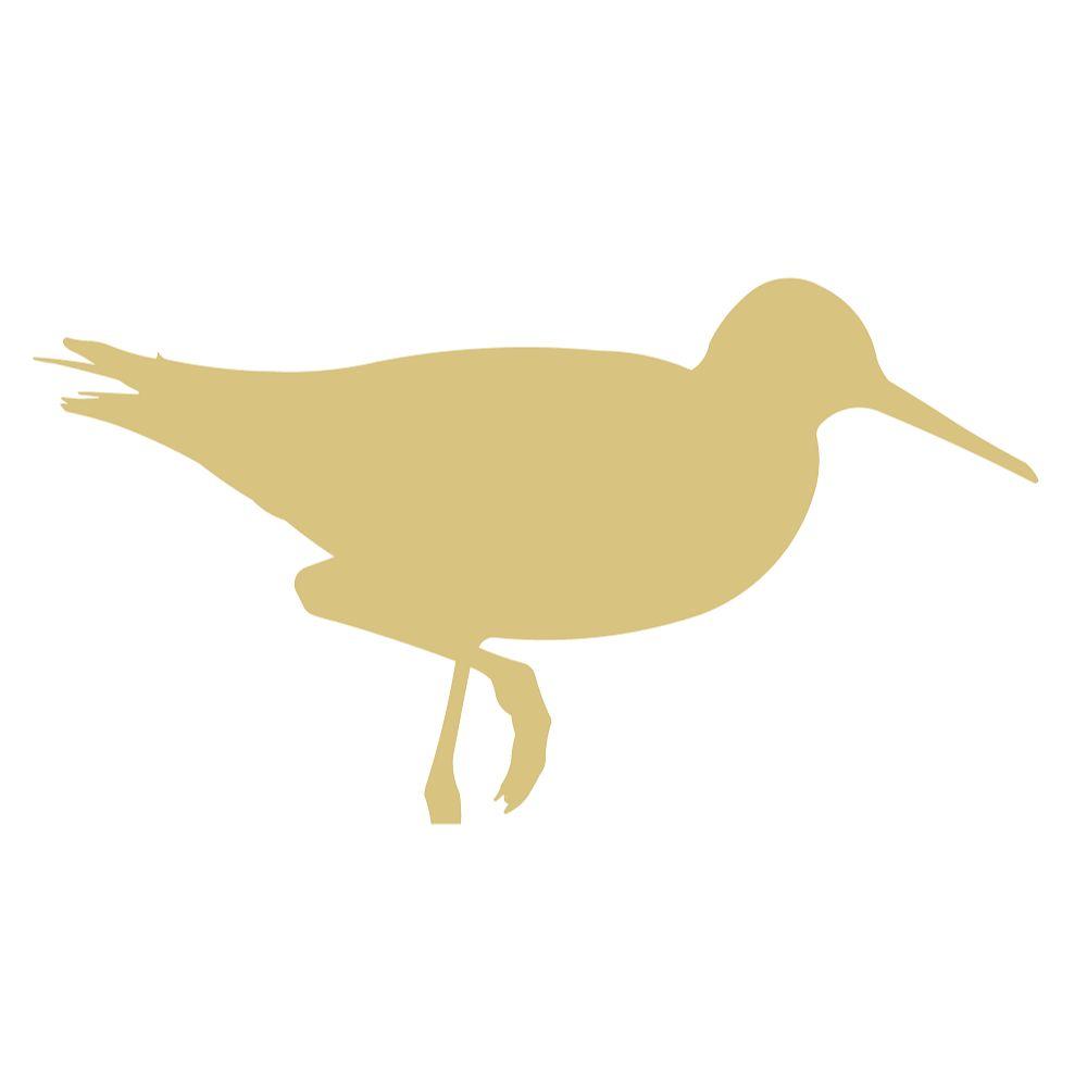 Basic Shape Shore Bird MDF Cutout Silhouette - Unfinished For DIY