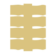 Basic Shape Signpost MDF Cutout Silhouette Style 5 - Unfinished For DIY