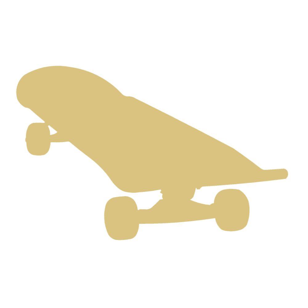 Basic Shape Skateboard MDF Cutout Silhouette - Unfinished For DIY