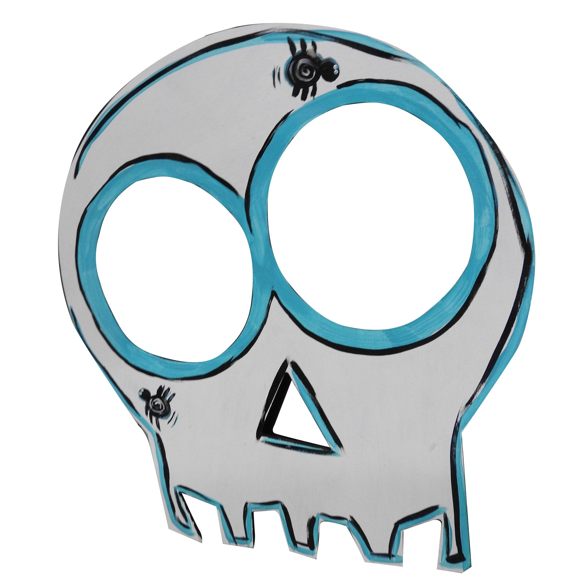 Basic Shape Skull MDF Cutout Halloween Silhouette - Unfinished For DIY
