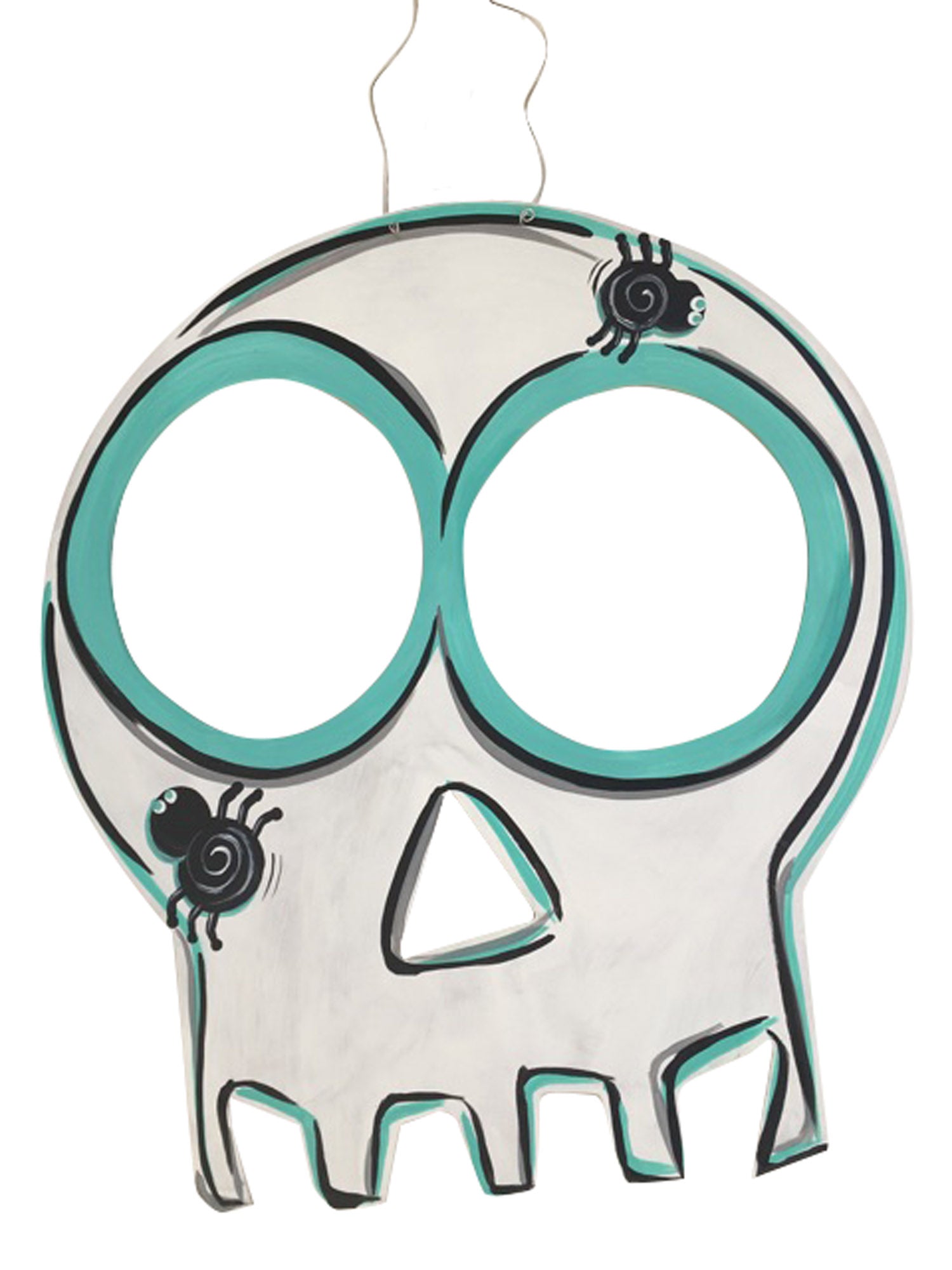 Basic Shape Skull MDF Cutout Halloween Silhouette - Unfinished For DIY
