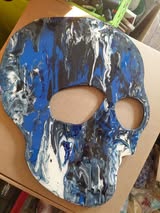 Basic Shape Skull MDF Cutout Silhouette Style 2 - Unfinished For DIY
