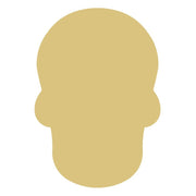 Basic Shape Skull MDF Cutout Halloween Decor Style 4 - Unfinished For DIY