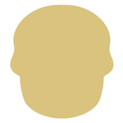 Basic Shape Skull MDF Cutout Skull Silhouette - Unfinished For DIY