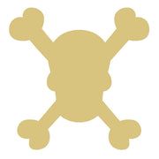 Basic Shape Skull And Crossbones MDF Cutout Pirate Symbol - Unfinished For DIY