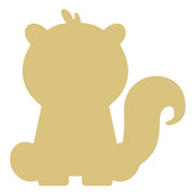 Basic Shape Sitting Skunk MDF Cutout Silhouette - Unfinished For DIY