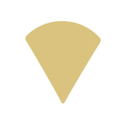 Basic Shape Slice MDF Cutout Pizza Silhouette - Unfinished For DIY