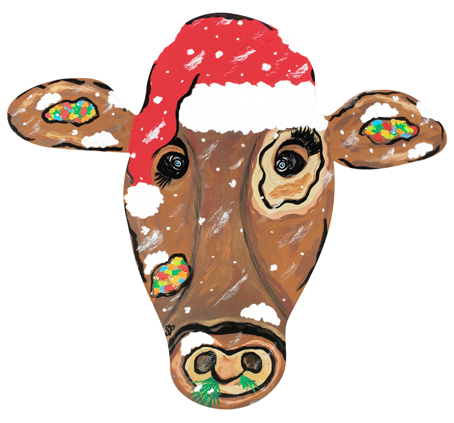 PURVIS FARMS BROWN AND WHITE COW