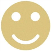 Basic Shape Round MDF Cutout Smiley Face - Unfinished For DIY