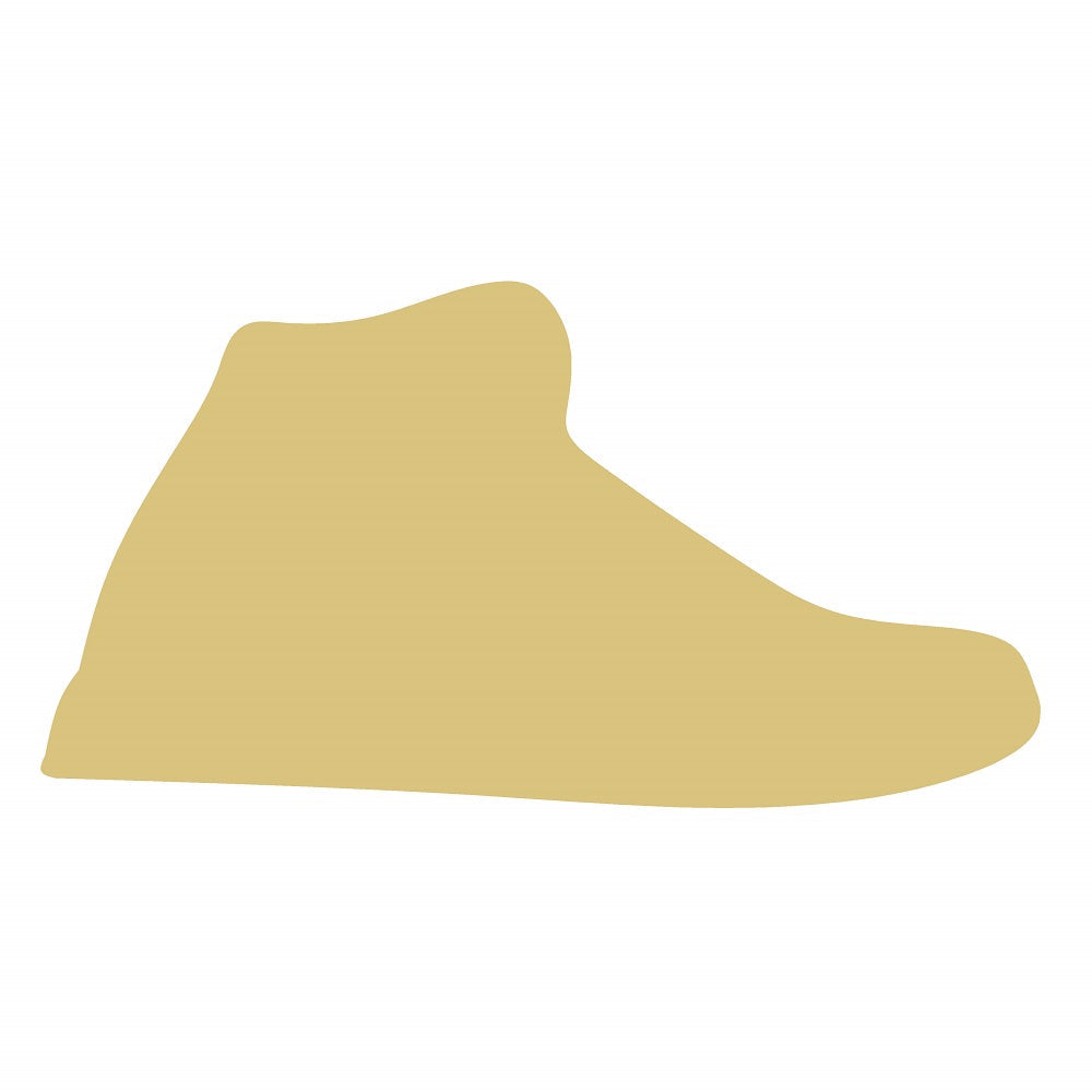 Basic Shape High-Top Sneaker MDF Cutout Silhouette - Unfinished For DIY
