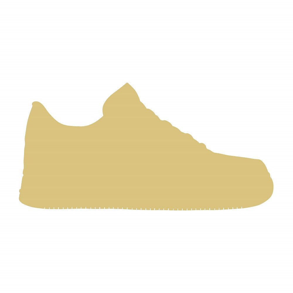 Basic Shape Sneaker MDF Cutout Athletic Shoe Silhouette - Unfinished For DIY