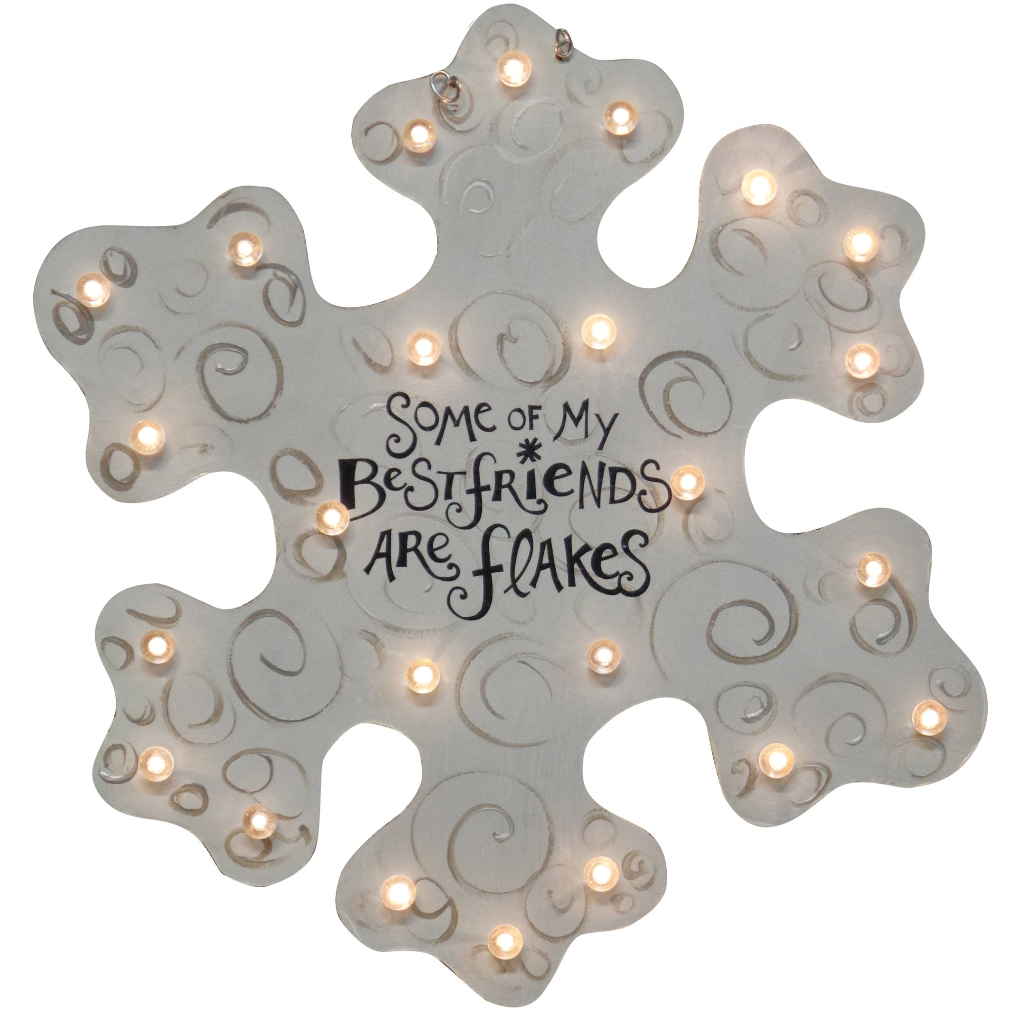 Basic Shape Snowflake MDF Cutout Winter Decor Style 1 - Unfinished For DIY