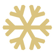 Basic Shape Snowflake MDF Cutout Winter Decor Style 3 - Unfinished For DIY