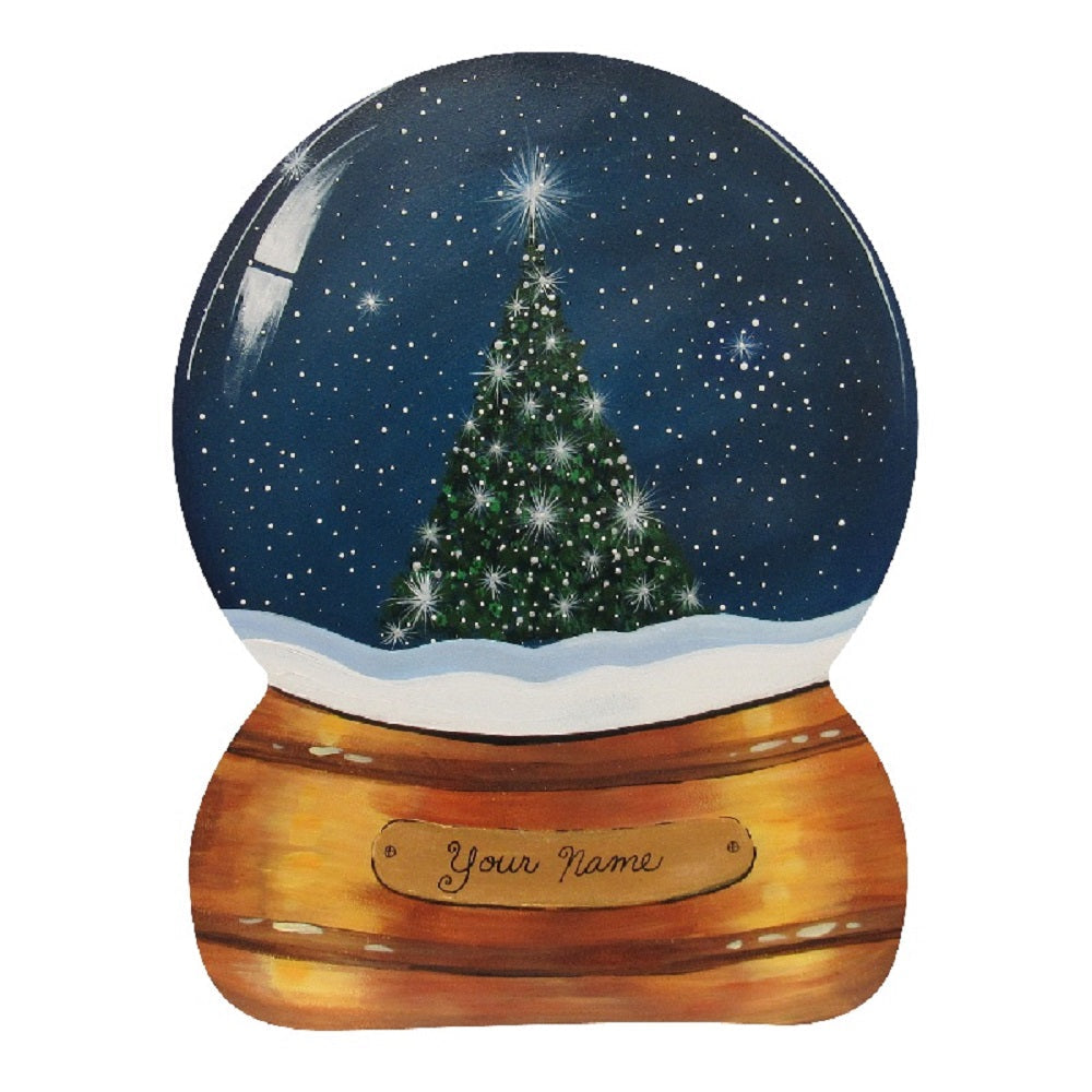 Basic Shape Snowglobe MDF Cutout Winter Decor - Unfinished For DIY