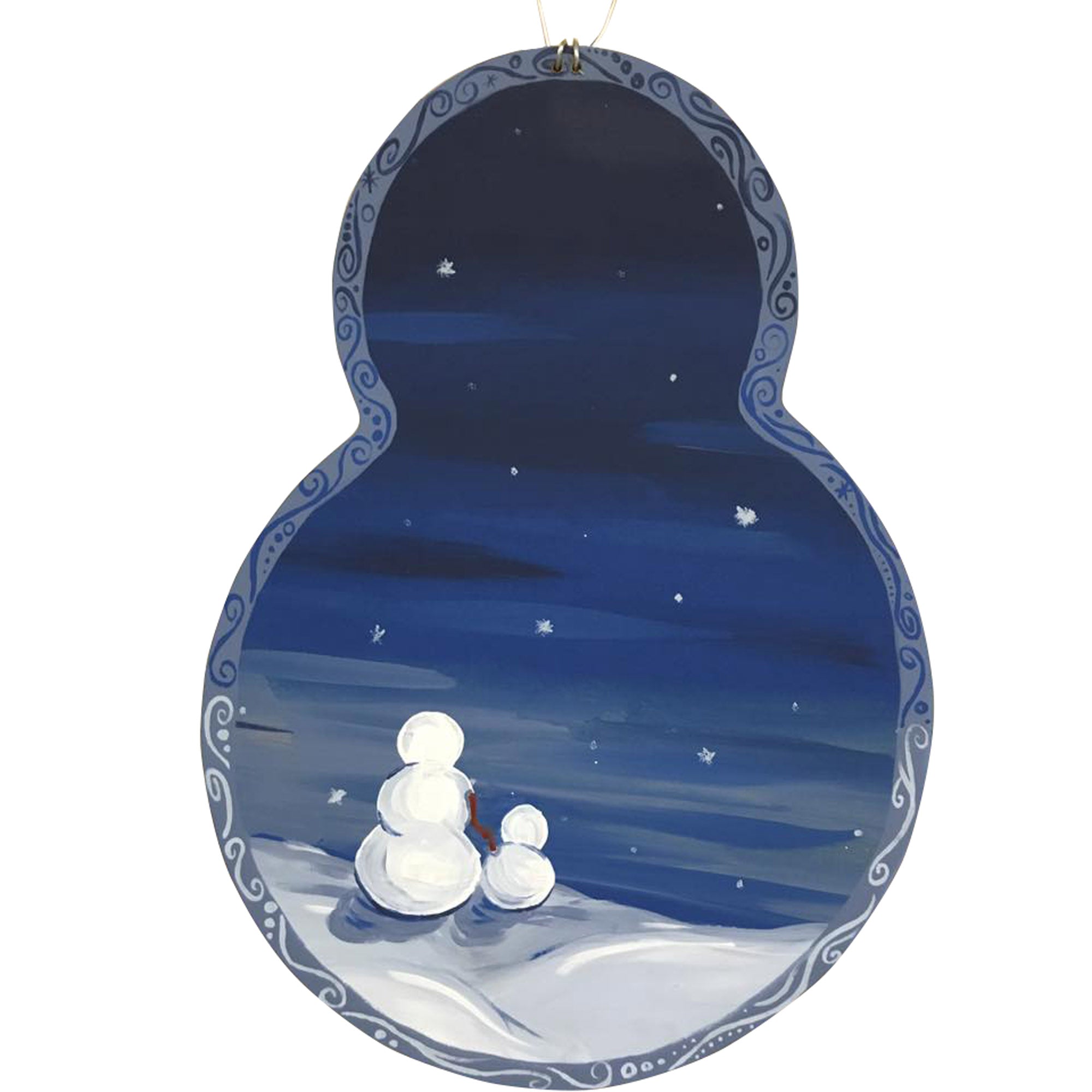 Basic Shape Snowman MDF Cutout Winter Decor Style 1 - Unfinished For DIY