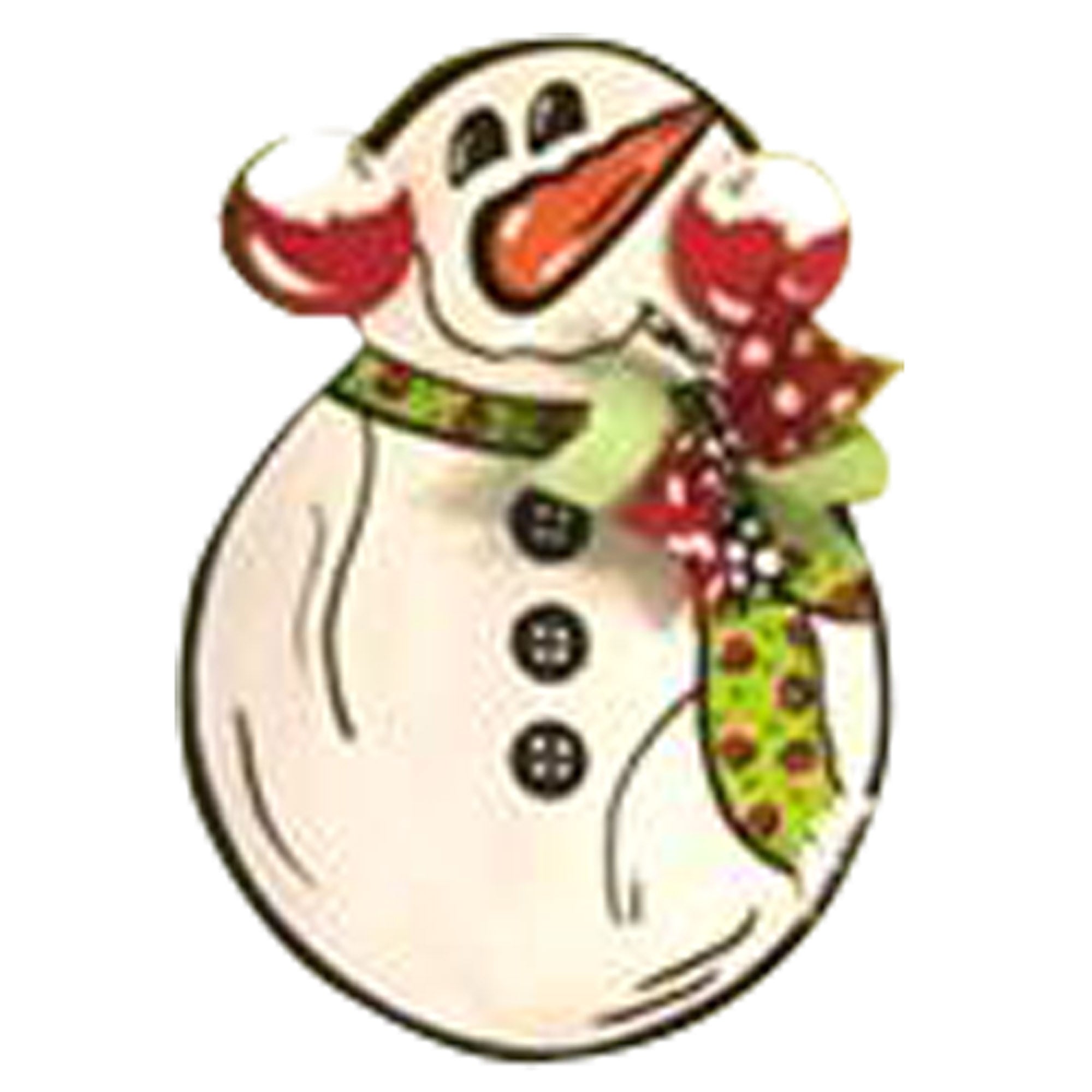 Basic Shape Snowman MDF Cutout Winter Decor Style 1 - Unfinished For DIY